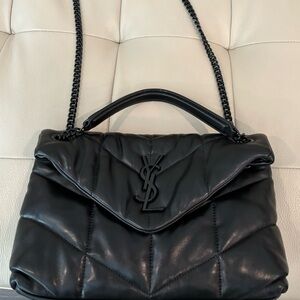 Saint Laurent Loulou leather puffer bag